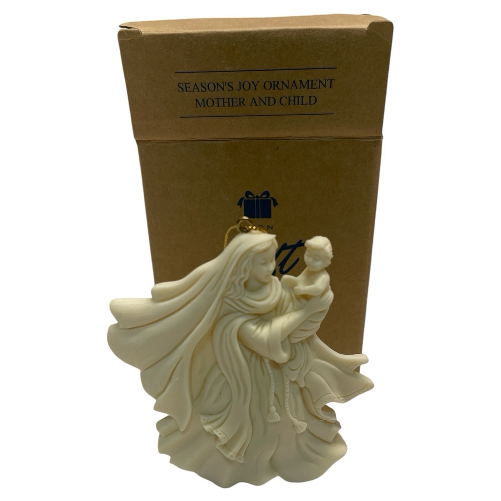 New in Box 1997 Avon Gift Collection Season's Joy Ornament Mother and Child
